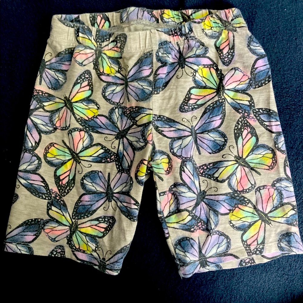 SO Girls Butterfly Bike Shorts Size 7/8